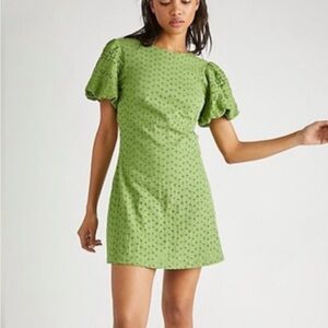 Free people apricot eyelet dress